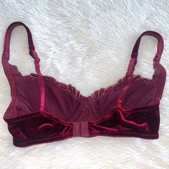 Victoria’s Secret Velvet Embroidered Bra - Picture 3 of 6